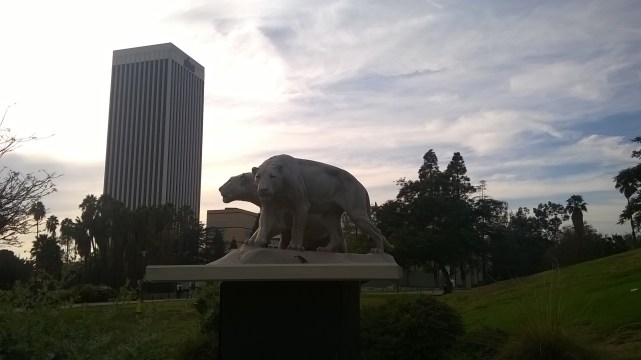 The gorgous sculpture of the American lion. (Photo by Author)